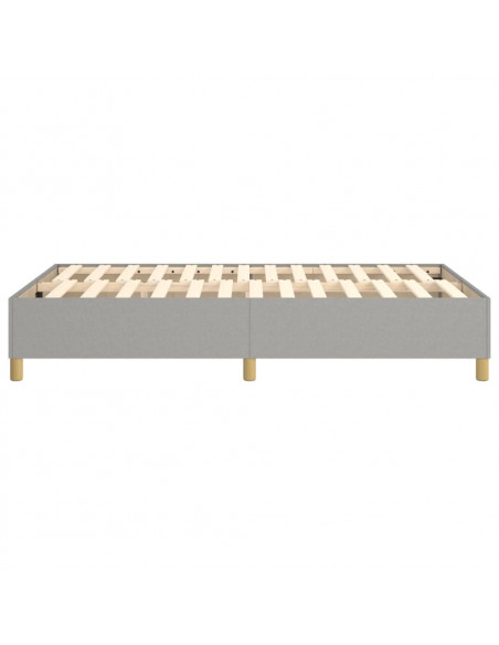 Giroletto a Molle Grigio Chiaro 120x200 cm in Tessuto