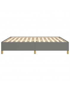 Giroletto a Molle Grigio Scuro 160x200 cm in Tessuto