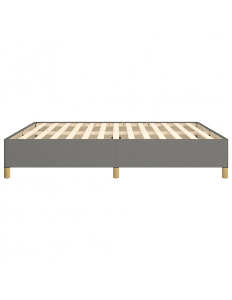 Giroletto a Molle Grigio Scuro 160x200 cm in Tessuto