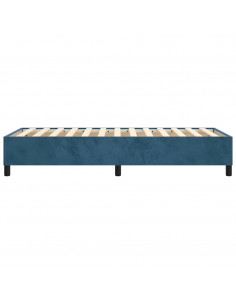 Giroletto a Molle Blu Scuro 90x200 cm in Velluto