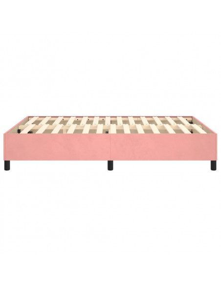 Giroletto a Molle Rosa 140x200 cm in Velluto