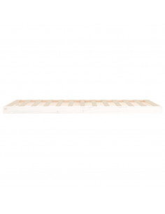 Giroletto Bianco 90x200 cm in Legno Massello di Pino