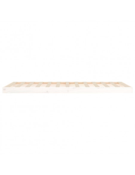 Giroletto Bianco 90x200 cm in Legno Massello di Pino
