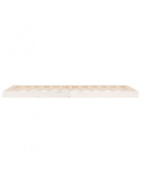 Giroletto Bianco 90x190 cm Single in Legno Massello di Pino
