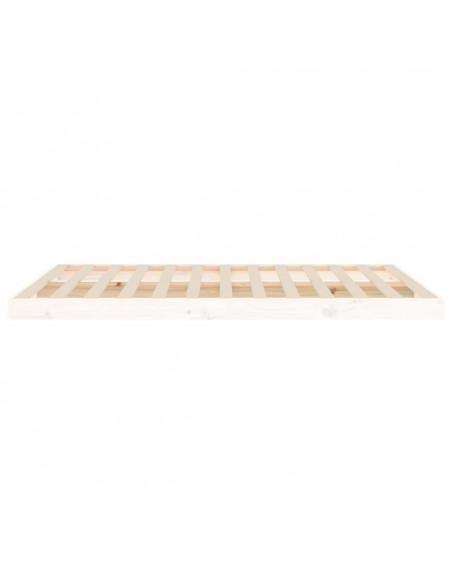 Giroletto Bianco 135x190 cm Double in Legno Massello di Pino