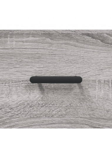 Comodino Grigio Sonoma 40x40x66 cm in Legno Multistrato