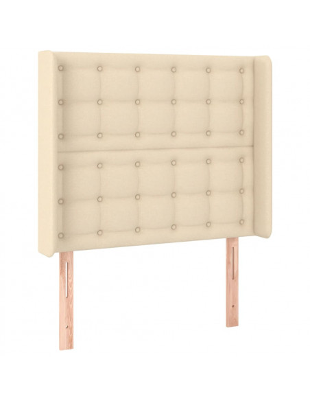 Giroletto a Molle con Materasso Crema 90x200 cm inTessuto