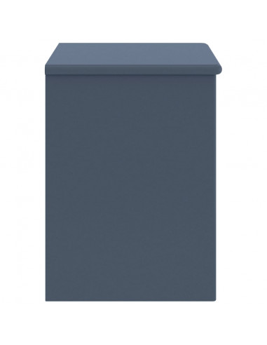 Comodino Grigio Chiaro 35x30x40 cm in Legno Massello di Pino