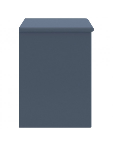 Comodino Grigio Chiaro 35x30x40 cm in Legno Massello di Pino