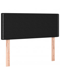 Giroletto a Molle con Materasso Nero 120x200 cm in Tessuto