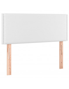 Giroletto a Molle con Materasso Bianco 80x200 cm in Similpelle