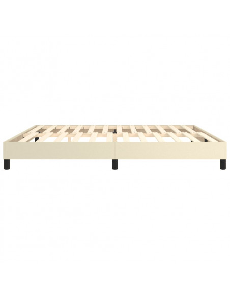 Struttura Letto a Rete a Molle Crema 200x200 cm in Similpelle