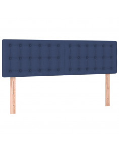 Giroletto a Molle con Materasso Blu 140x200 cm in Tessuto