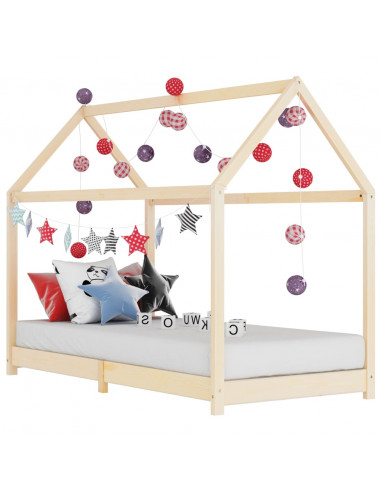 Giroletto per Bambini in Legno Massello di Pino 90x200 cm