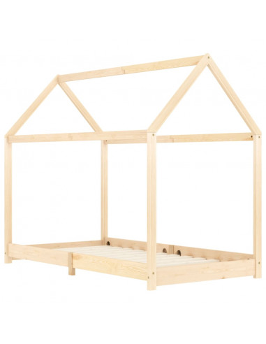 Giroletto per Bambini in Legno Massello di Pino 90x200 cm