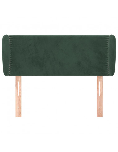 Testiera ad Orecchio Verde Scuro 83x23x78/88 cm in Velluto