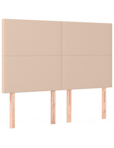 Giroletto a Molle con Materasso Cappuccino 140x200cm Similpelle