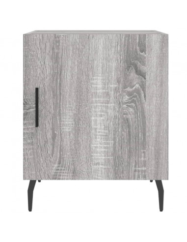 Comodini 2 pz Grigio Sonoma 40x40x50 cm in Legno Multistrato