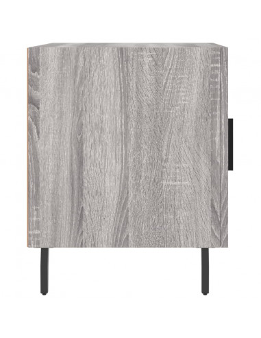 Comodini 2 pz Grigio Sonoma 40x40x50 cm in Legno Multistrato