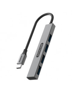 HUB Sitecom CN 5001 USB C to USB A Nano Grey Grey