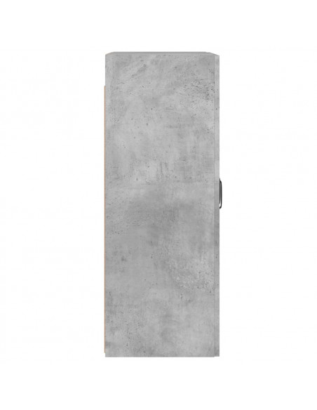 Armadietti a Parete 2 pz Grigio Cemento in Legno Multistrato