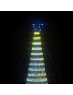 Illuminazione Albero di Natale a Cono 1544LED Blu 500cm