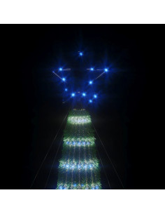 Illuminazione Albero di Natale a Cono 275LED Blu 180cm