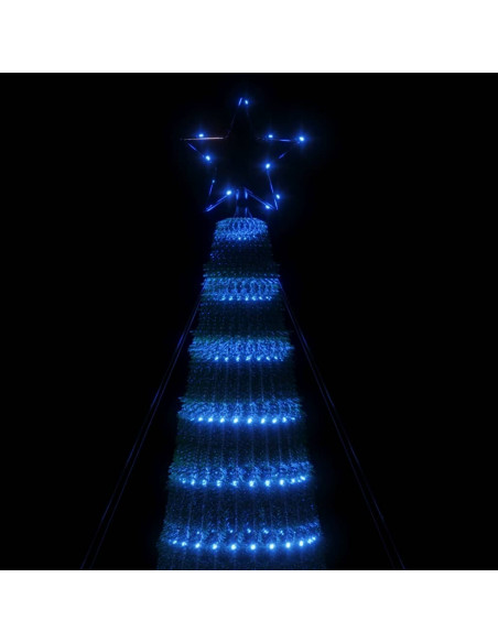 Illuminazione Albero di Natale a Cono 688LED Blu 300cm