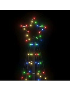 Albero di Natale a LED con Punte 220 LED Colorato 180 cm