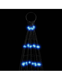 Illuminazione Albero di Natale su Pennone 1534LED Blu 500cm