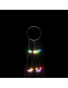Illuminazione Albero di Natale su Pennone 550LED Colorato 300cm