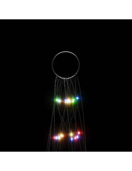 Illuminazione Albero di Natale su Pennone 550LED Colorato 300cm