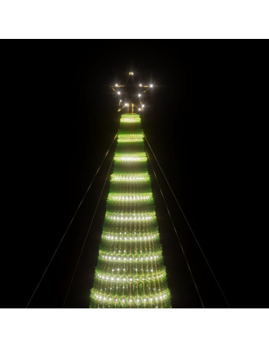 Albero di Natale a LED 1544 LED Bianco Freddo 500 cm