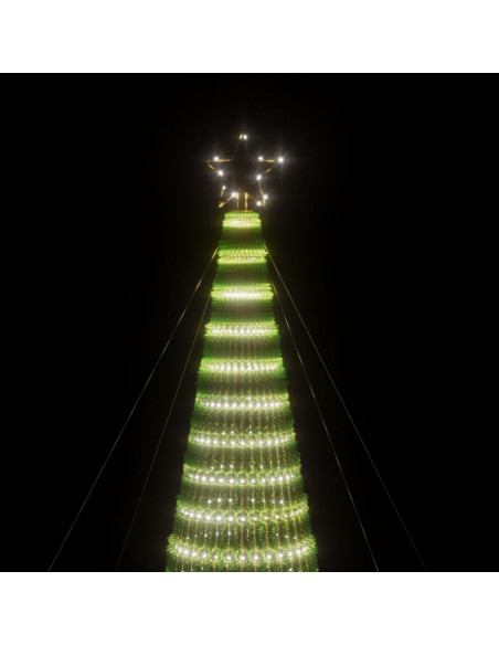 Albero di Natale a LED 1544 LED Bianco Freddo 500 cm