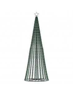 Illuminazione Albero Natale a Cono 475LED Bianco Freddo 247cm
