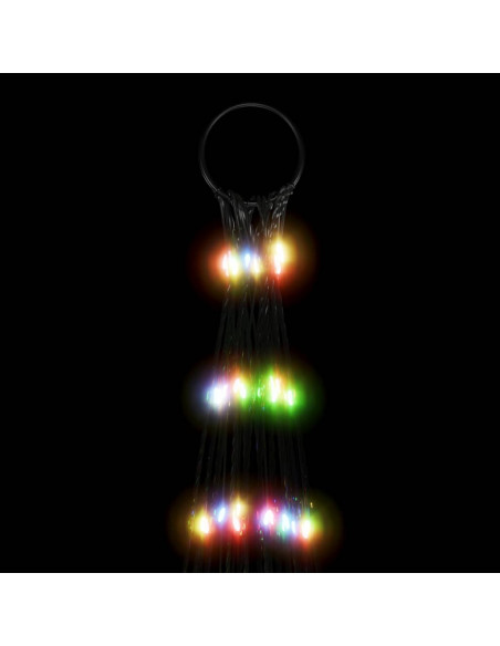Illuminazione Albero Natale su Pennone 3000LED Colorato 800cm