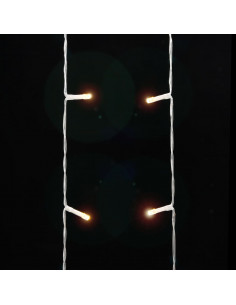 Illuminazione per Albero di Natale 320 LED Bianco Caldo 375 cm