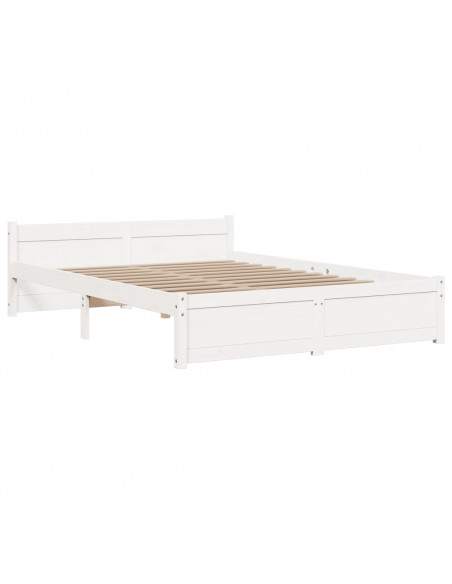 Giroletto Bianco in Legno Massello 140x200 cm