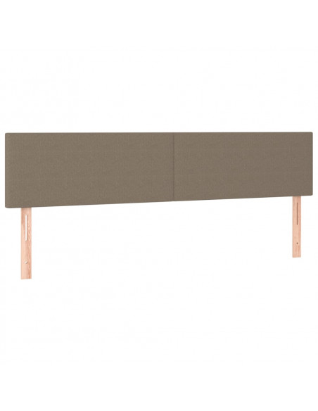 Giroletto a Molle con Materasso Tortora 200x200 cm in Tessuto