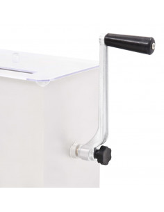 Impastatrice Carne Manuale e Coperchio Argento Acciaio Inox
