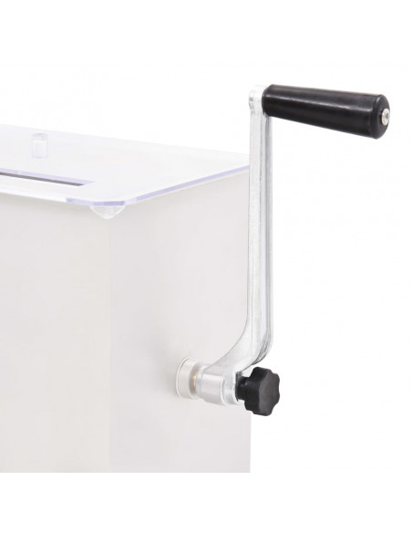 Impastatrice Carne Manuale e Coperchio Argento Acciaio Inox