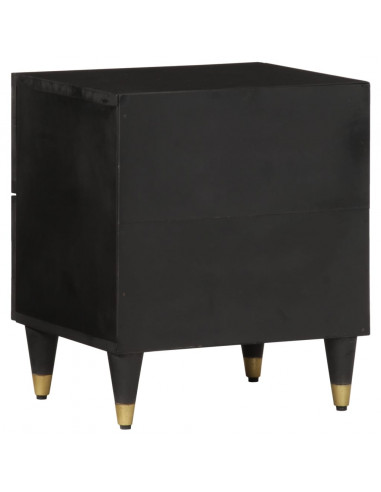 Comodini 2pz 40x33x46 cm in Legno Massello di Mango