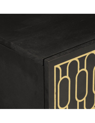 Comodini 2pz 40x33x46 cm in Legno Massello di Mango