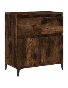 Credenza Rovere Fumo 60x35x70 cm in Legno Multistrato 2