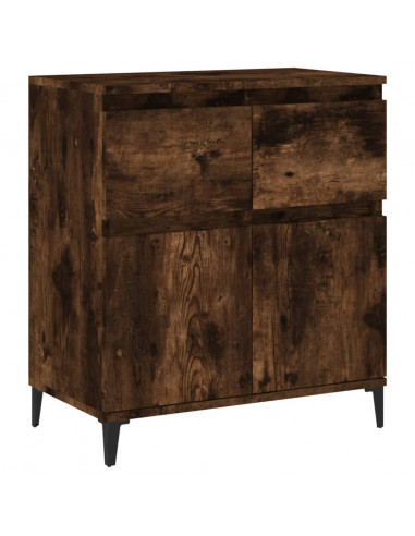 Credenza Rovere Fumo 60x35x70 cm in Legno Multistrato