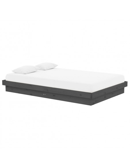Giroletto Grigio in Legno Massello 120x190 cm Small Double