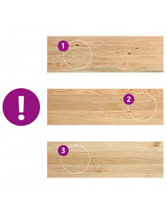 Gradini 16 pz 80x30x2 cm in Rovere Massello Non Trattato