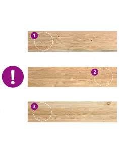 Gradini 20 pz 110x25x2 cm in Rovere Massello Non Trattato