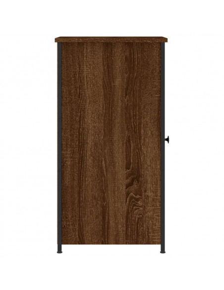 Comodini Rovere Marrone 2 pz 32x42x80 cm in Legno Multistrato