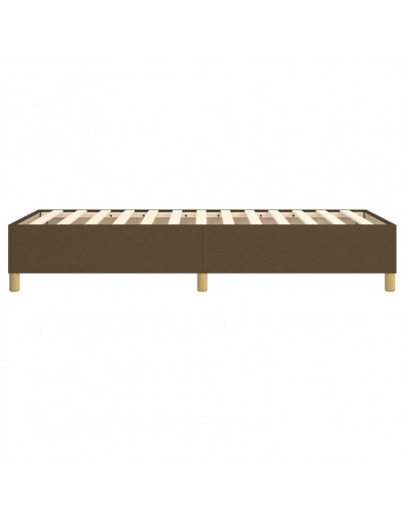 Giroletto a Molle Marrone Scuro 90x200 cm in Tessuto
